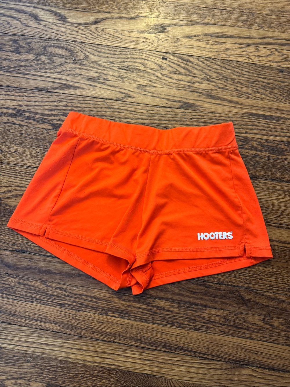 Hooters Girl Short Woman Authentic Uniform Waitress Worker Orange Mini Hooters
